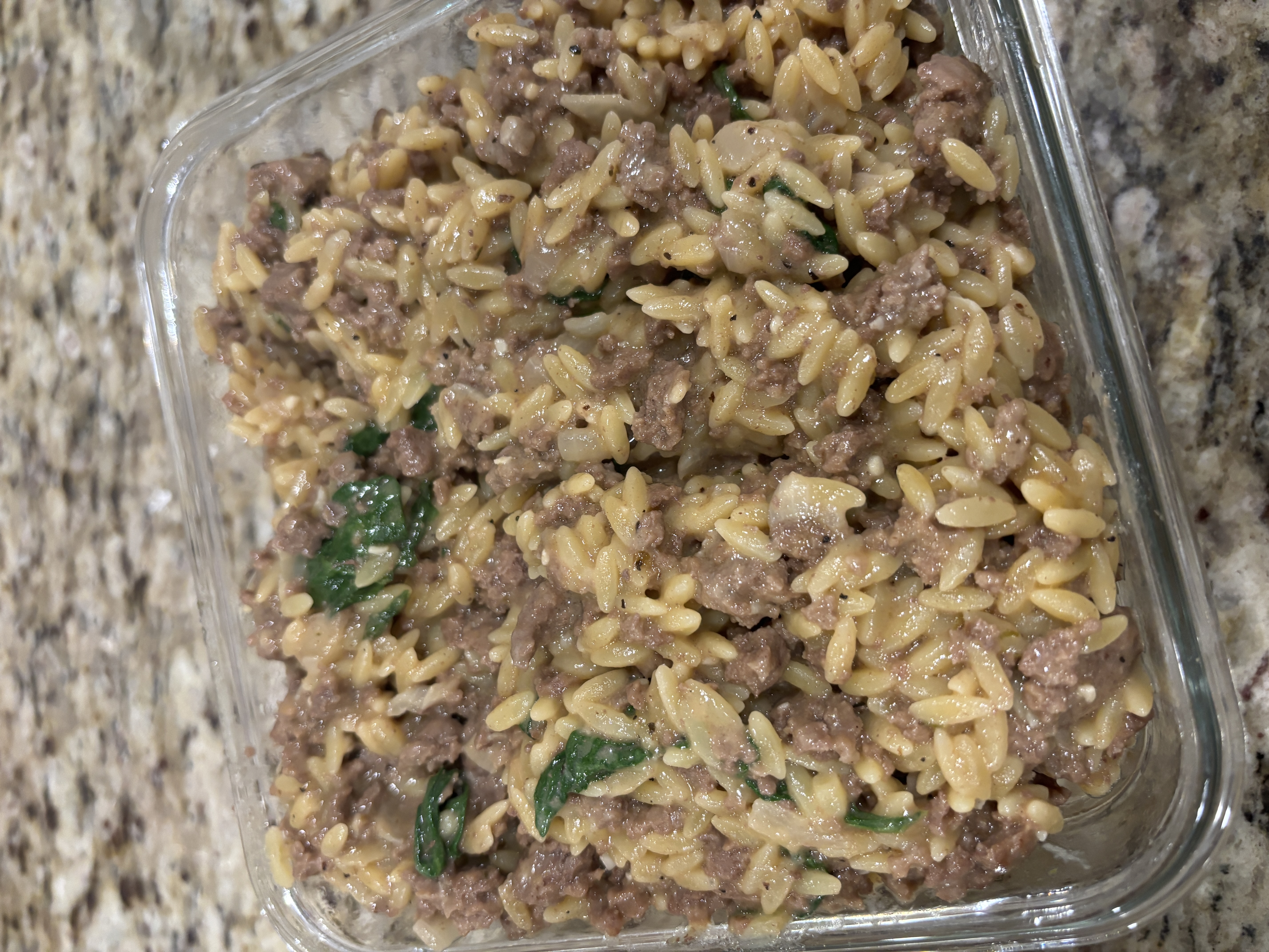 One Pan Beef Orzo