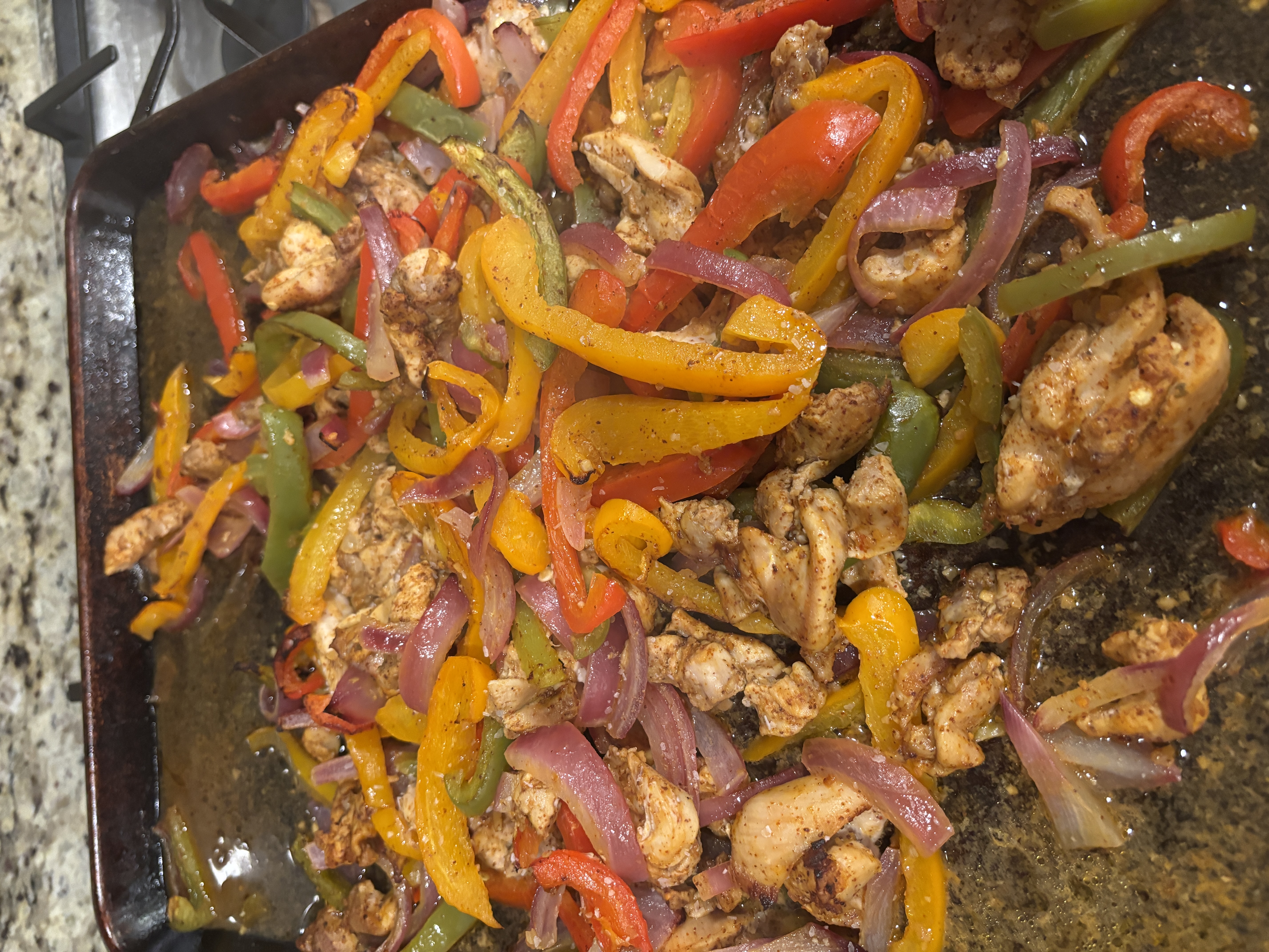 One Pan Chicken Fajita Bowl